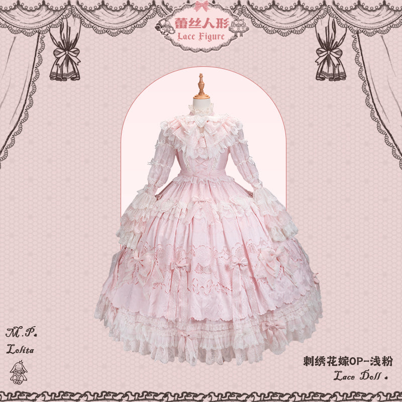 【受注予約12/23まで】Lace Figure 刺繍ラグジュアリードレス