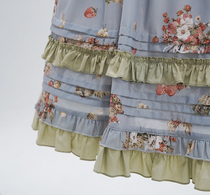 【受注予約4/23まで】Wild Berry Collection プリントスカート