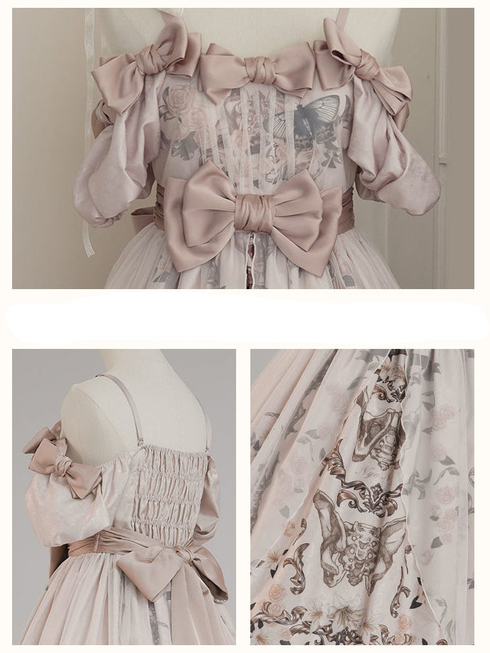 【受注予約11/19まで】Butterfly and Bone 半袖ワンピース