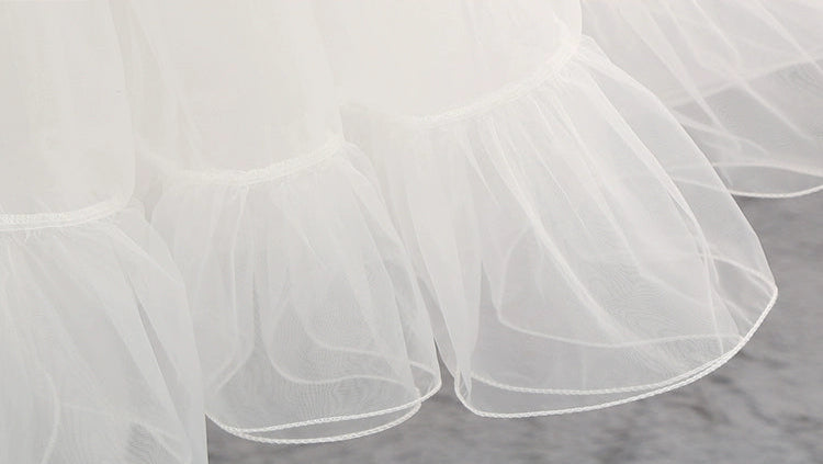 【迷ったらこれ!】長さ調節可能Aラインパニエ65cm