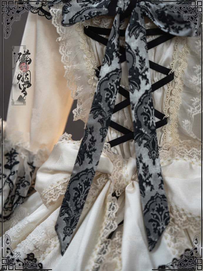 【受注予約8/27まで】Cizhou Ware Black ラグジュアリードレス・ショート丈