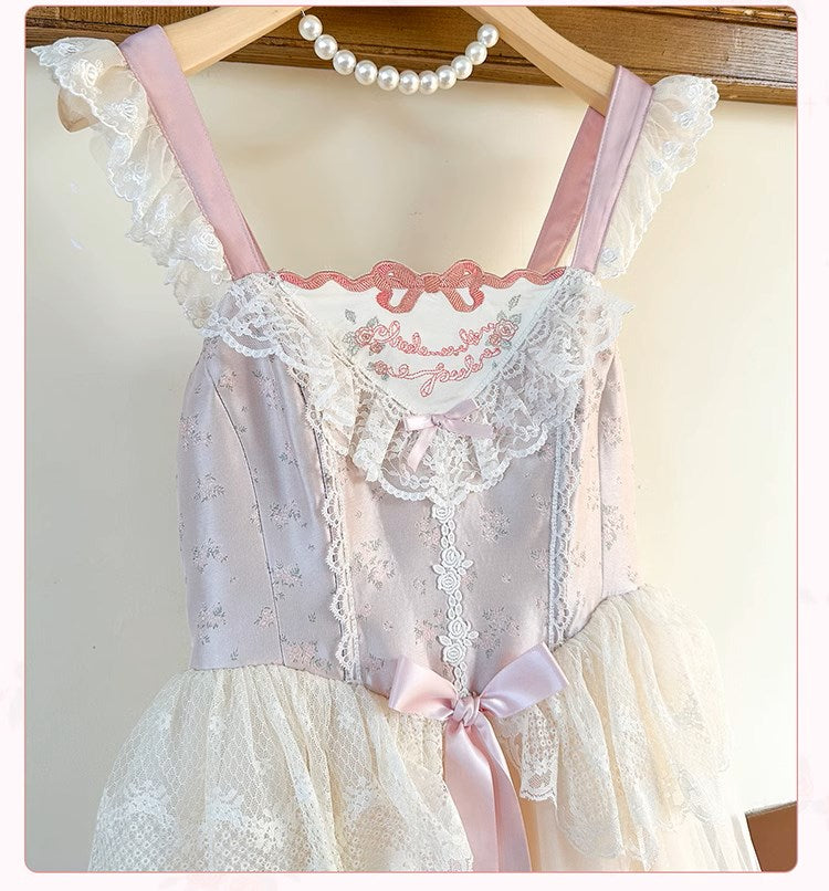 【受注予約1/23まで】Silk Ballet ジャンパースカート・ミドル丈