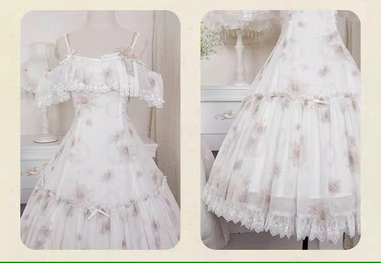 Sunflower dance frill jumper skirt