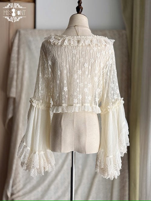 【予約販売】Lilica Garden 姫袖ブラウスとカーディガン