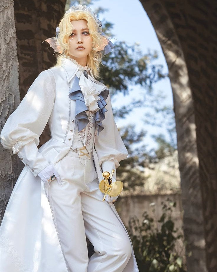 Ruined Skeleton スタンドカラーブラウス