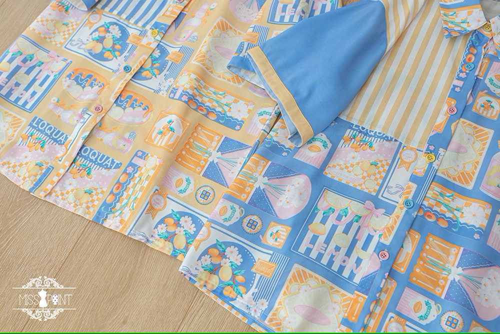 【予約販売】Loquat and Lemon 半袖ブラウス