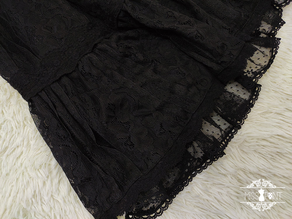 【予約販売】エドワード朝エレガント レース素材のクラロリジャンパースカート