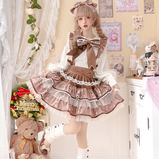 しっぽとりぼん付き トナカイ キュート ロリィタ ジャンパースカート