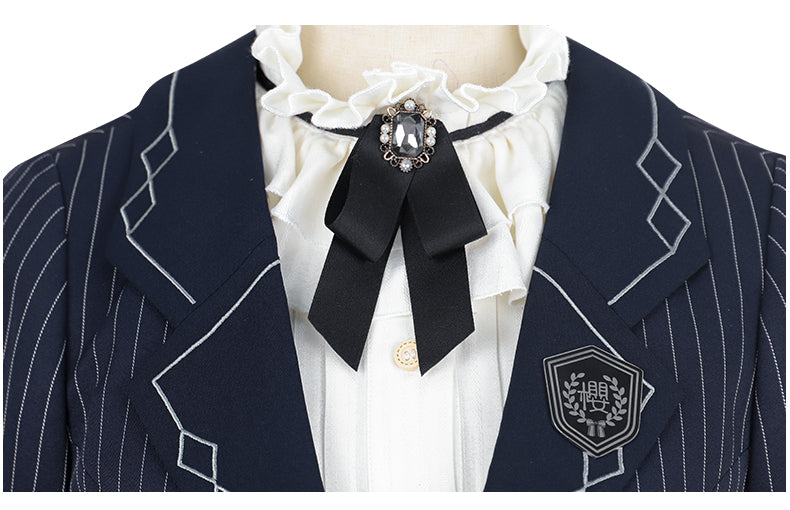 【予約販売】櫻島学院 制服風ストライプセットアップ