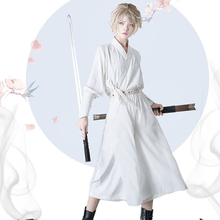 Prince style crane embroidery flower loli blouse