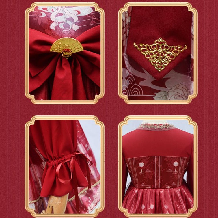 中国風ビックリボンロリータワンピース