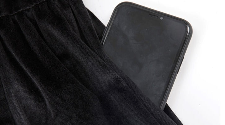 Evening Prayer velvet frill neck dress