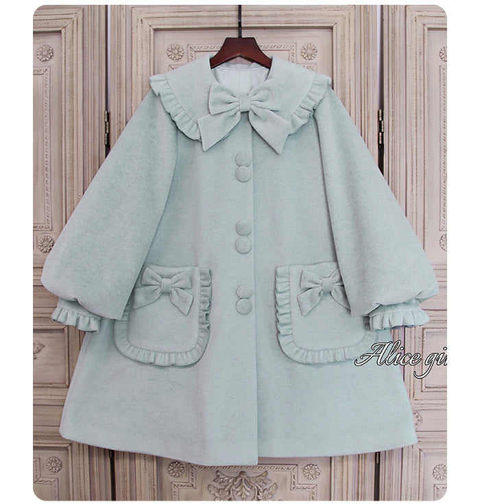 pastel ribbon coat