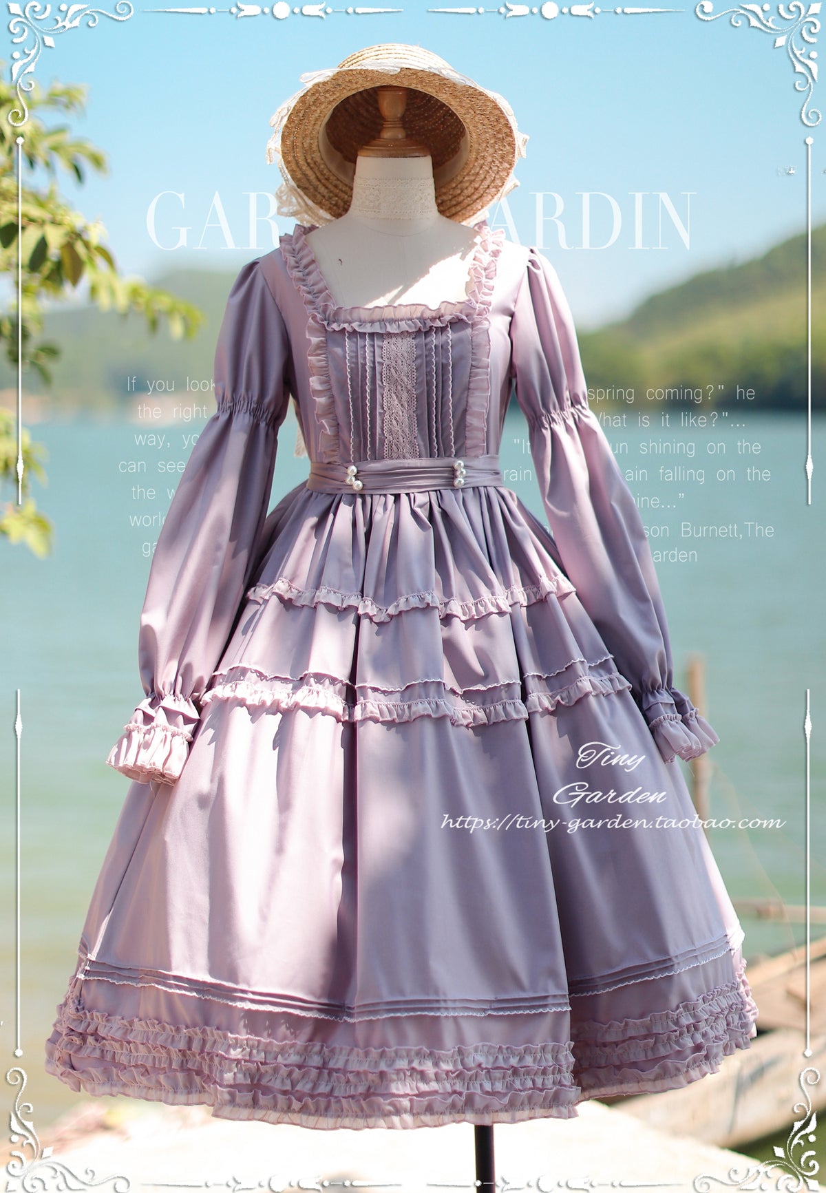 【予約販売】アンティーク舞踏会 エレガントクラシカル長袖ワンピース