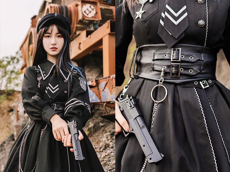 ミリタリー 軍服 ショール クローク ミリタリーロリータ ワンピース