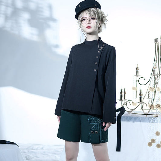 Prince Lolita British Style Dark Green Short Pants