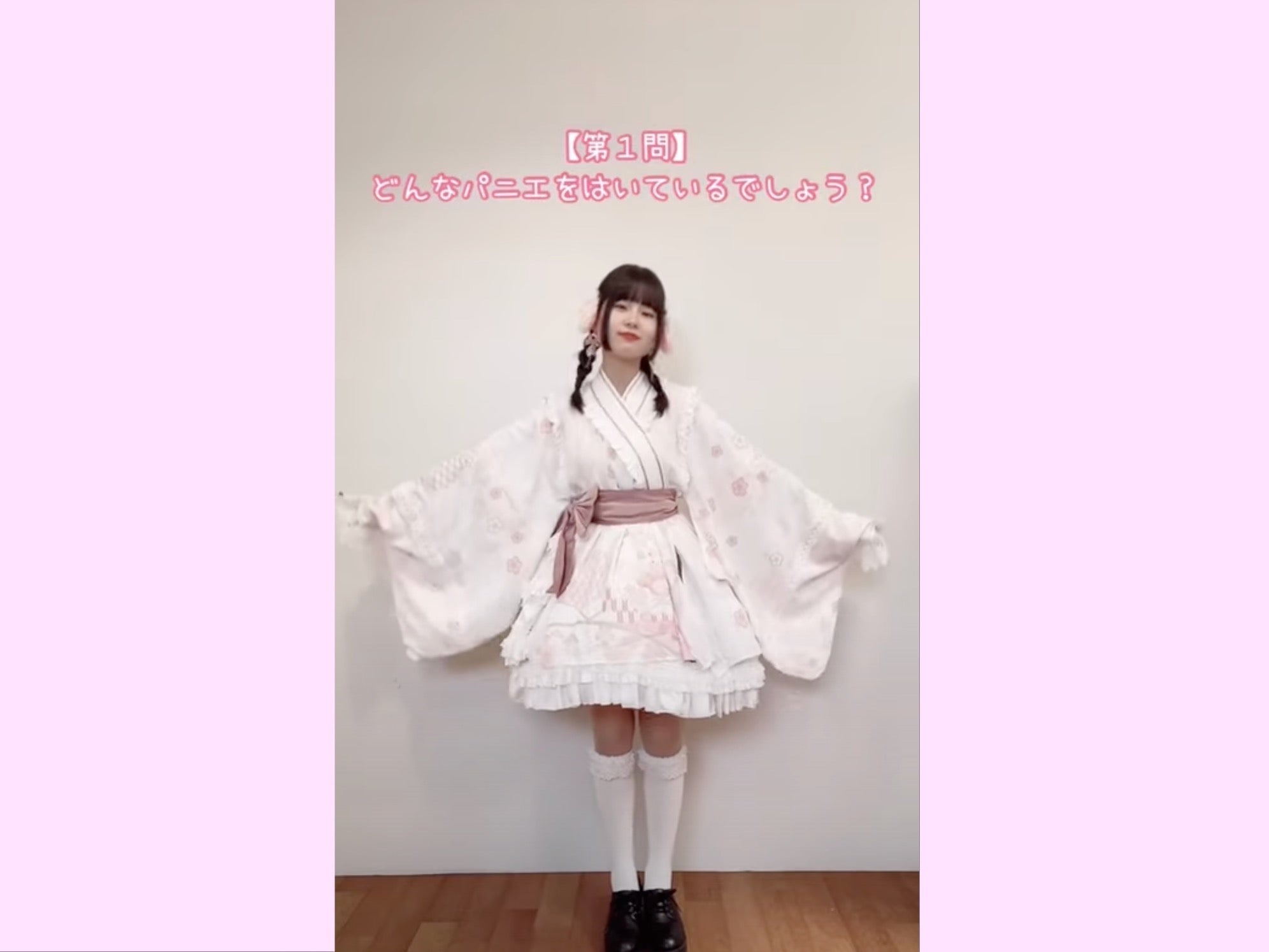 どんなパニエを穿いているでしょう！🤍