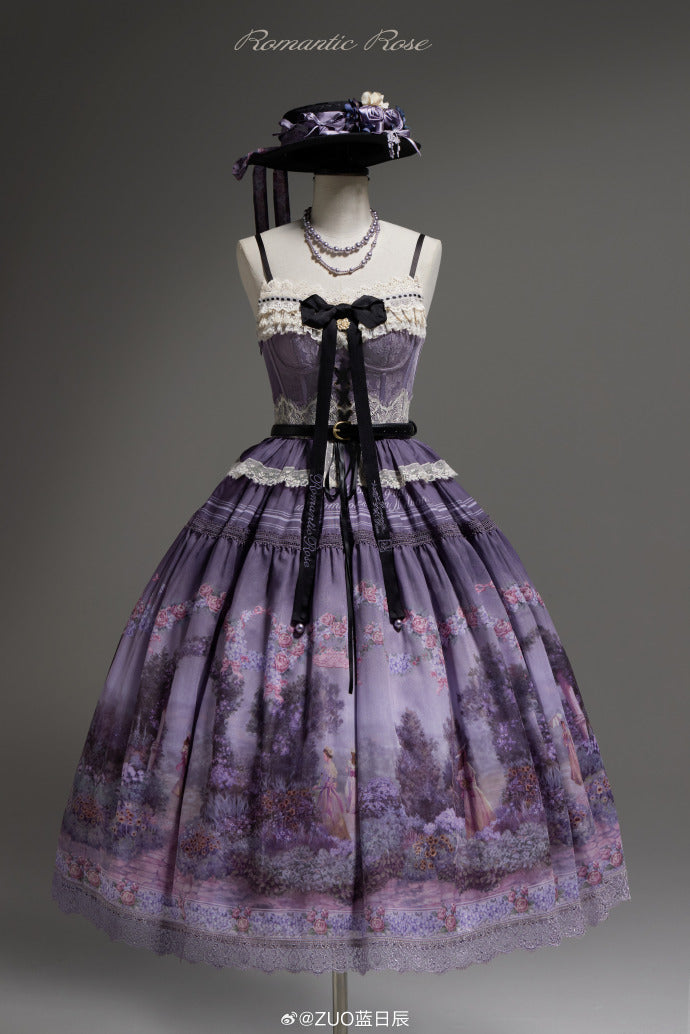 [Pre-orders available until 2/26] Romantic Rose Print Jumper Skirt