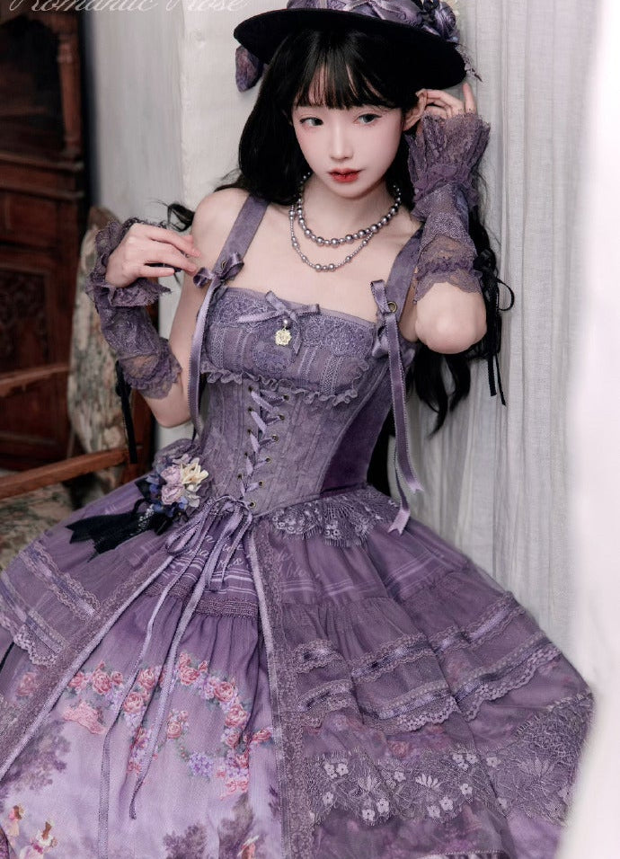 [Pre-orders available until 2/26] Romantic Rose Sleeveless Corset Top