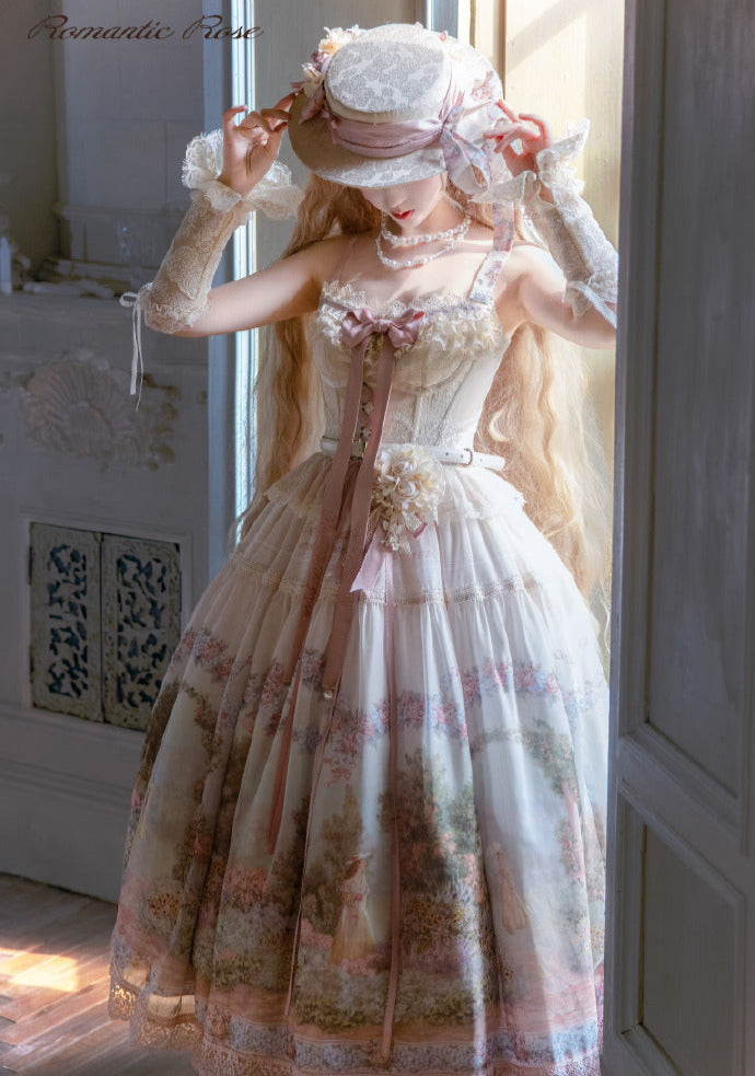 [Pre-orders available until 2/26] Romantic Rose Print Jumper Skirt