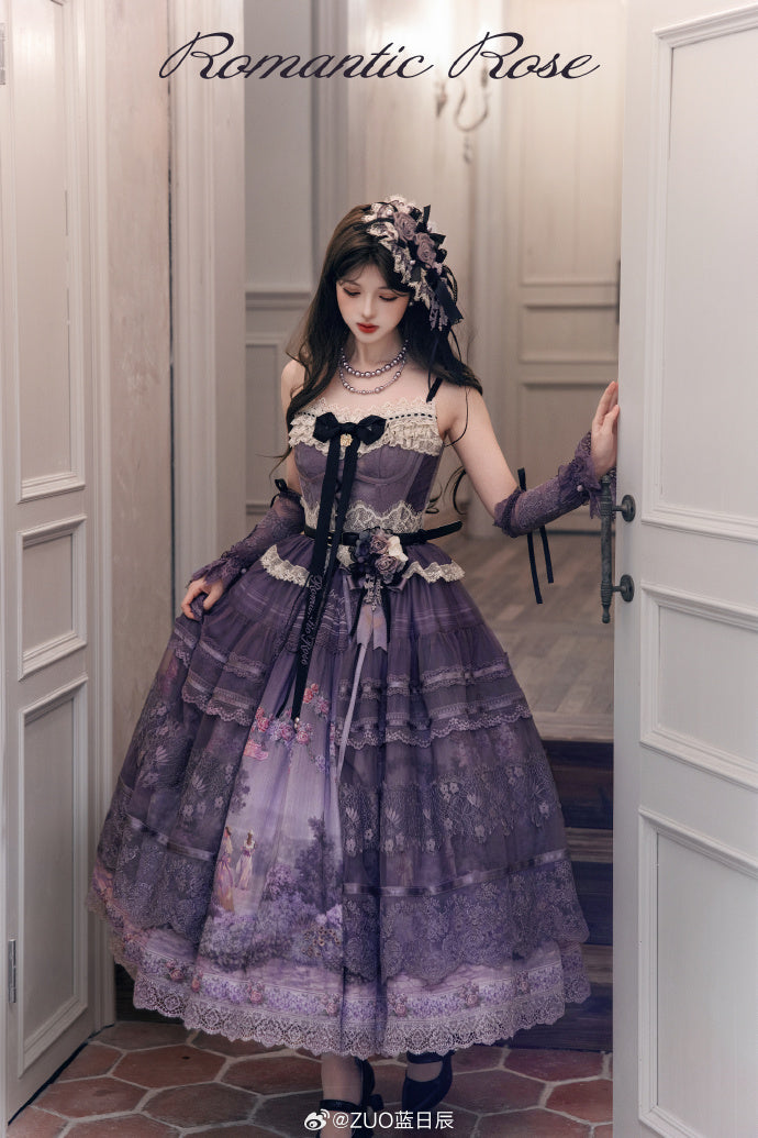 [Pre-orders available until 2/26] Romantic Rose Print Jumper Skirt