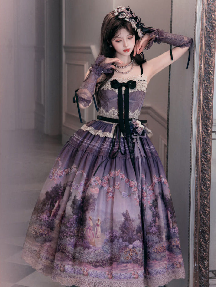 [Pre-orders available until 2/26] Romantic Rose Print Jumper Skirt