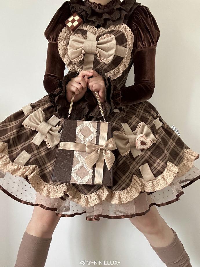 Ribbon Gift Box Dot Tulle Pannier