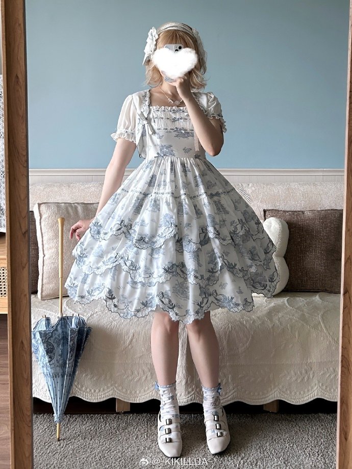 【受注予約6/18まで】Coppelia 刺繍ジャンパースカート