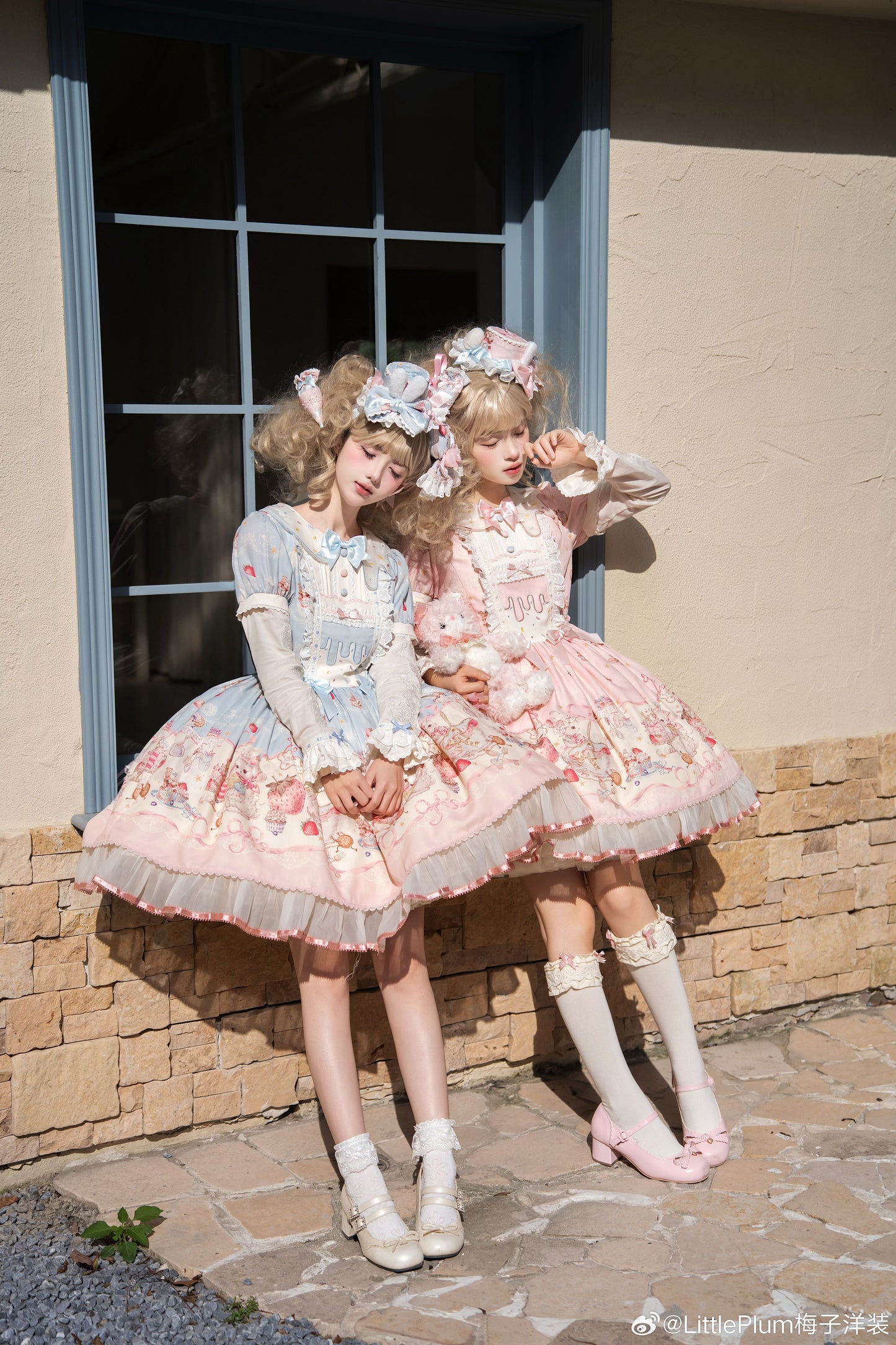 【受注予約1/7まで】Bunny Bakery 付け袖付きワンピース・オーガンジータイプ