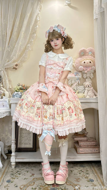 【受注予約1/7まで】Bunny Bakery ジャンパースカート