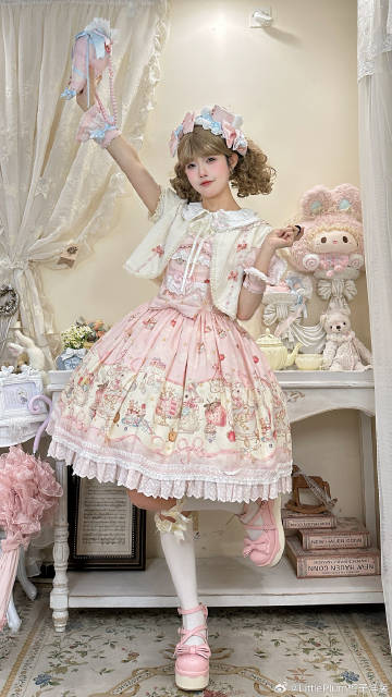 【受注予約1/7まで】Bunny Bakery ジャンパースカート