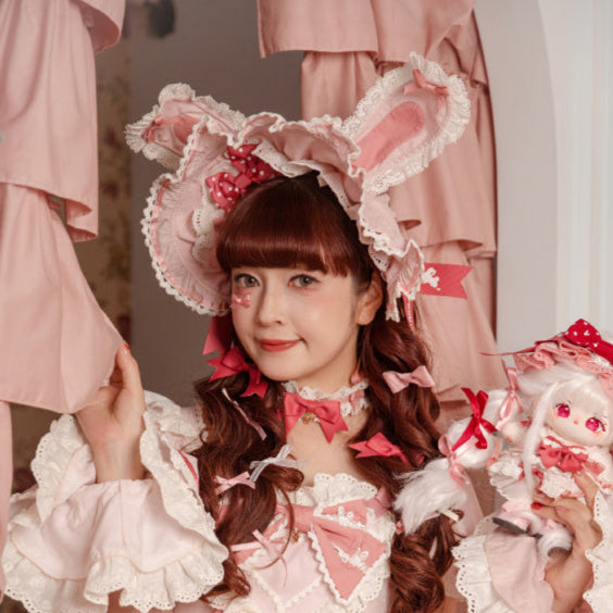 同時購入のみ【受注予約6/11まで】Bow Rabbit ボンネット