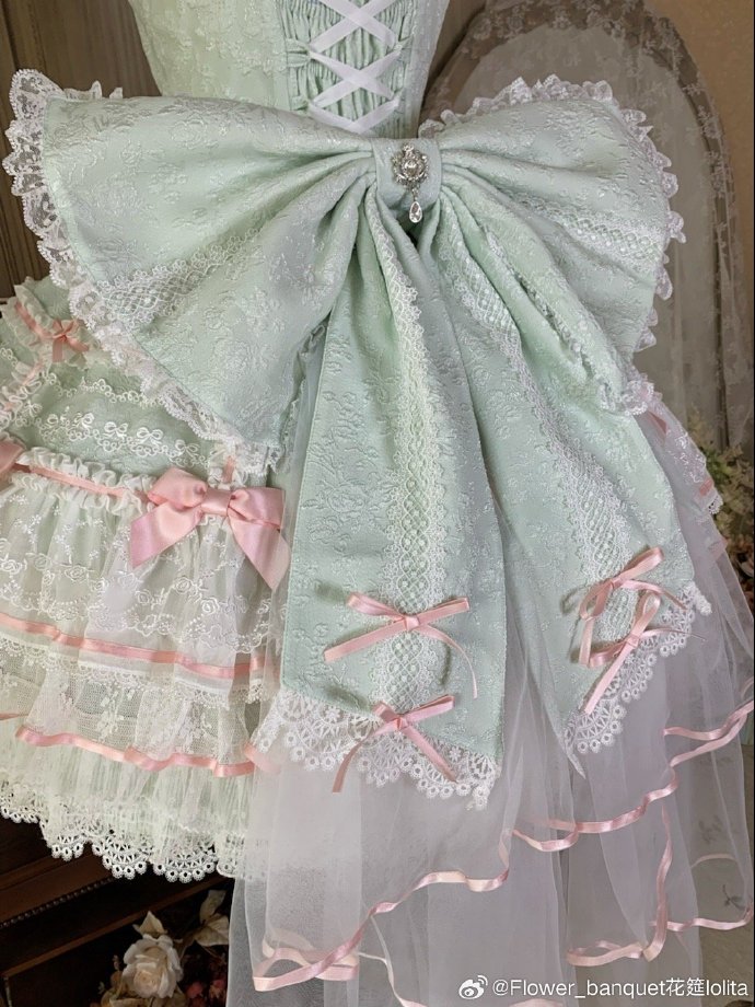 [Pre-orders available until 2/5] Wishing Star Doll-style Jumper Skirt - Mint Green