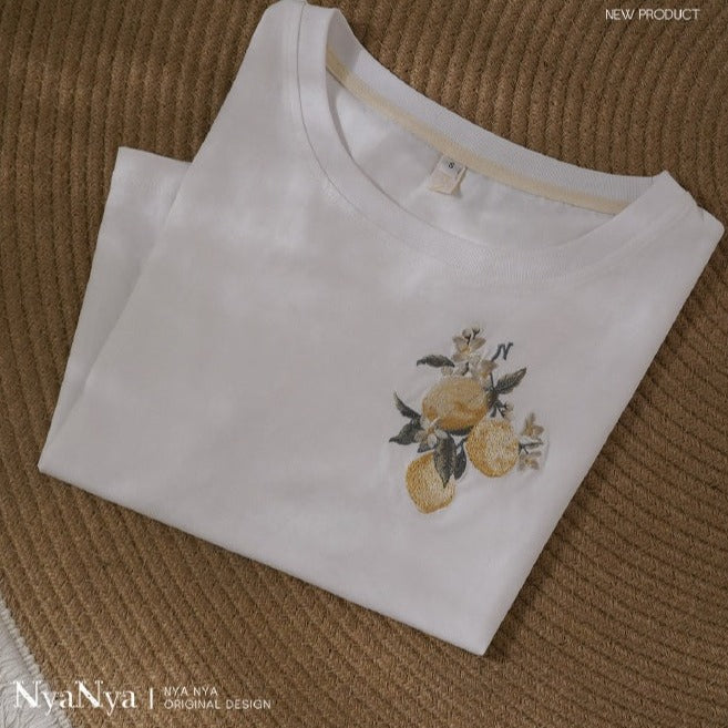 [Sales period ended] Lemon Tree Embroidered T-shirt