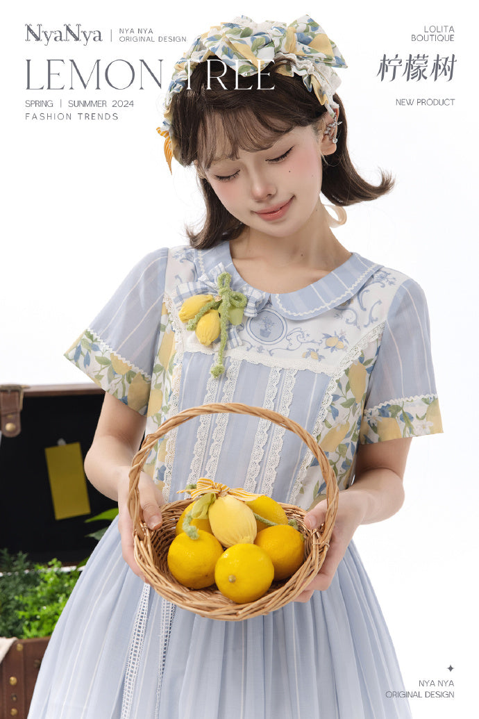 [Sales period ended] Lemon Tree round-neck dress