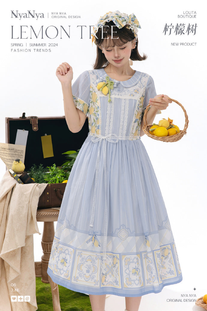 [Sales period ended] Lemon Tree round-neck dress