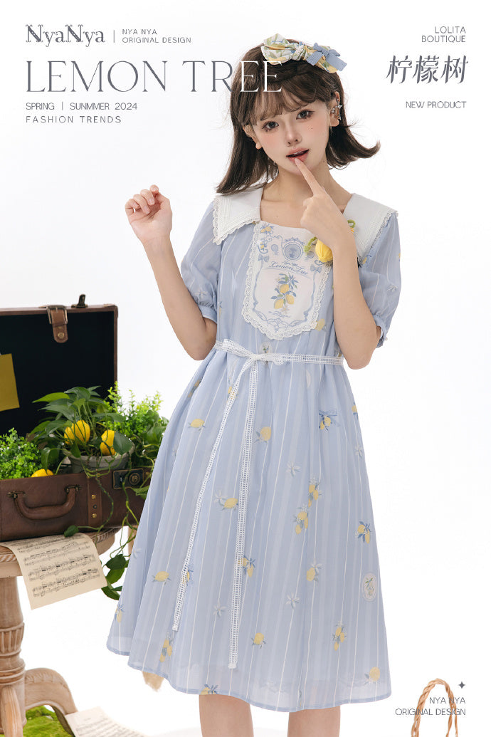 [Sales period ended] Lemon Tree Sailor Collar Dress