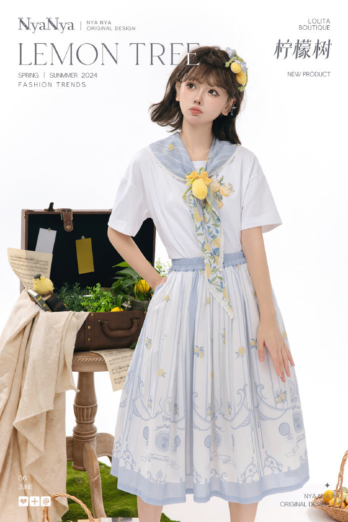 [Sales period ended] Lemon Tree Print Skirt