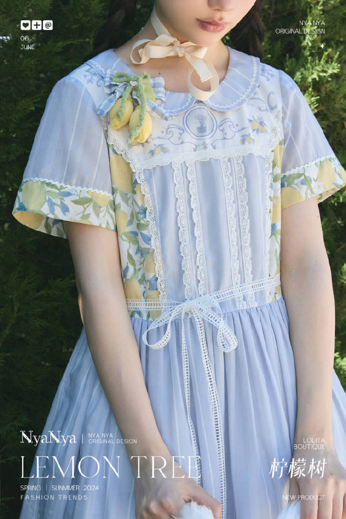 [Sales period ended] Lemon Tree round-neck dress