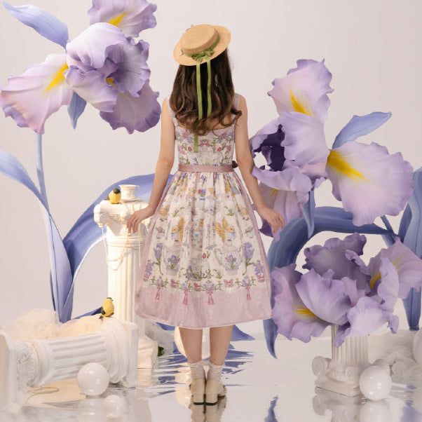 [Pre-orders available until 2/11] Illustration de Porcelaine Iris Jumper Skirt