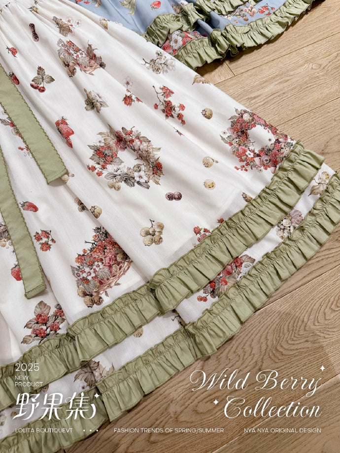 【受注予約4/23まで】Wild Berry Collection プリントジャンパースカート