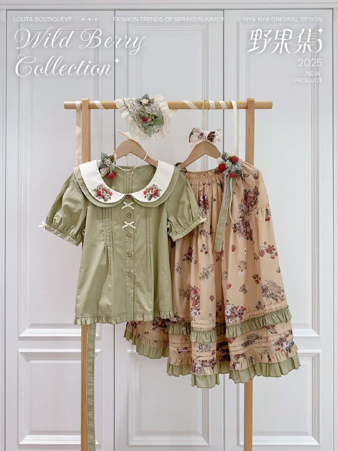 【受注予約4/23まで】Wild Berry Collection 半袖ブラウス