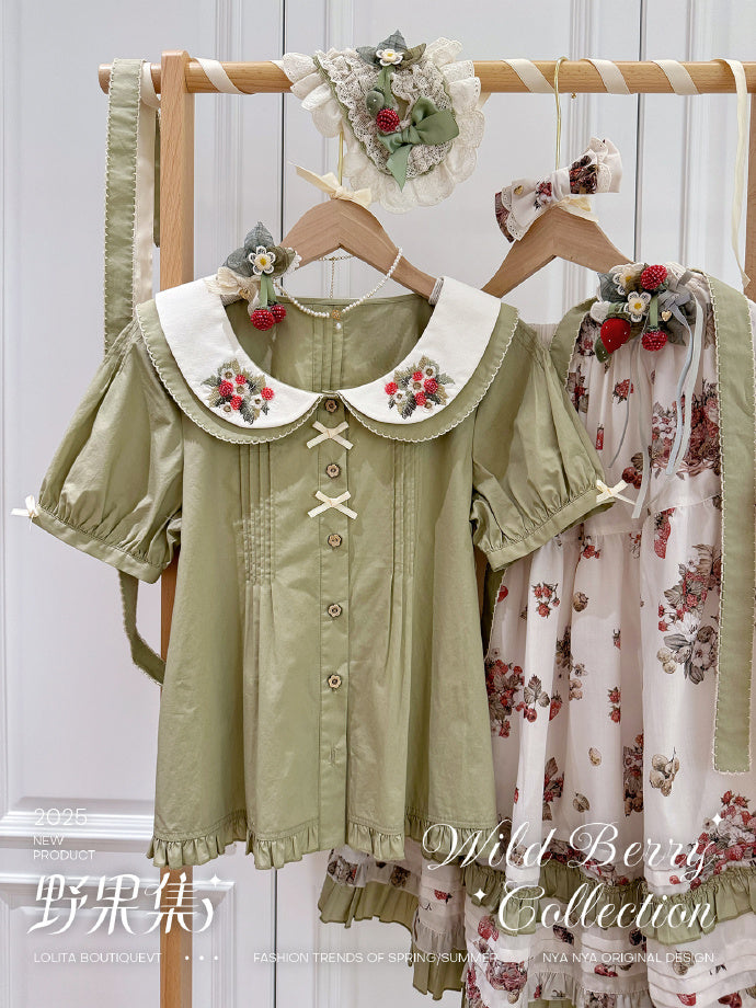 【受注予約4/23まで】Wild Berry Collection 半袖ブラウス