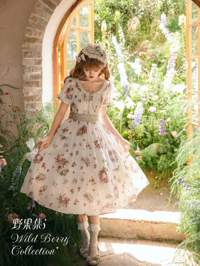【受注予約4/23まで】Wild Berry Collection ラウンドネックワンピース