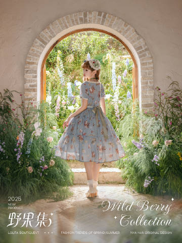 【受注予約4/23まで】Wild Berry Collection ラウンドネックワンピース