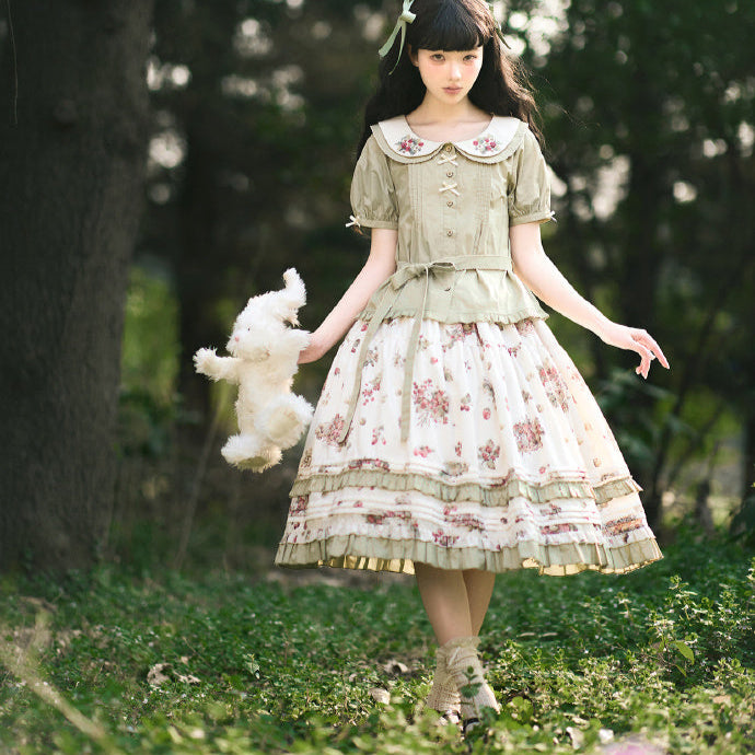 【受注予約4/23まで】Wild Berry Collection 半袖ブラウス