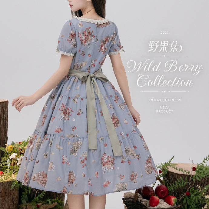 【受注予約4/23まで】Wild Berry Collection ラウンドネックワンピース