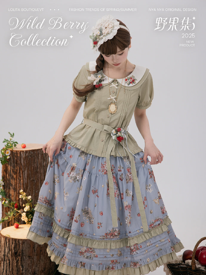 【受注予約4/23まで】Wild Berry Collection プリントスカート