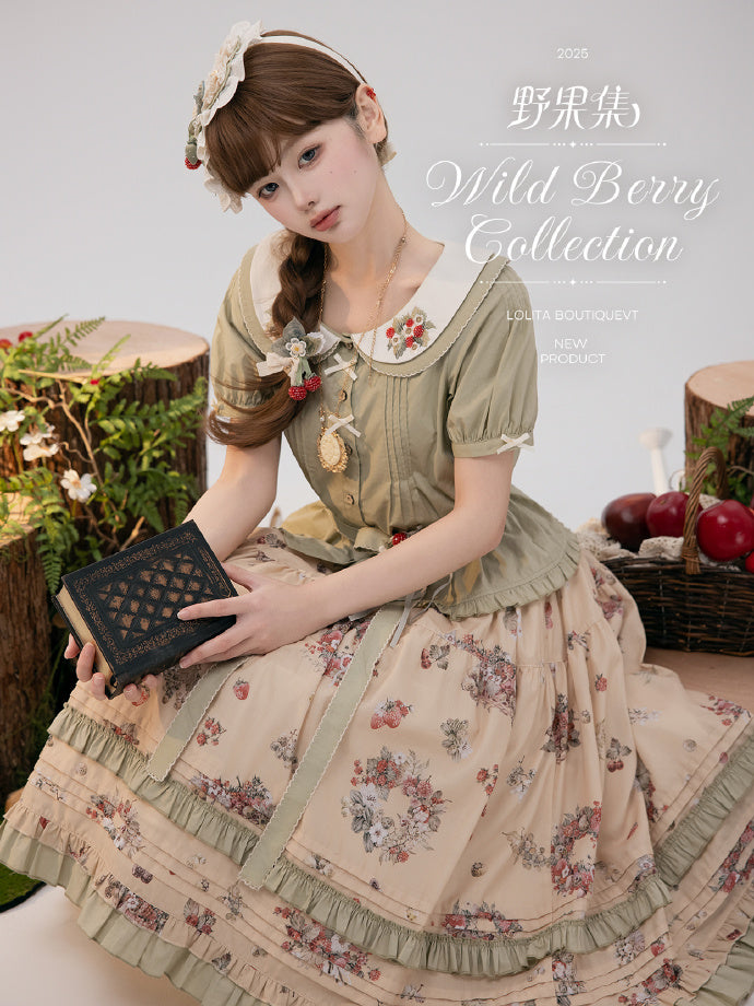 【受注予約4/23まで】Wild Berry Collection 半袖ブラウス