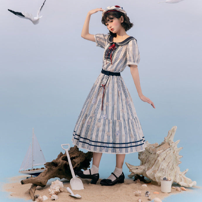 【受注予約5/13まで】Go To the Sea プリントスカート